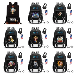 27 Styles One Piece Cartoon Canvas Anime Backpack Bag