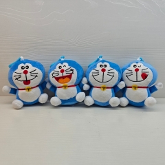 4PCS/SET 10CM Doraemon Cartoon Anime Plush Toy Pendant