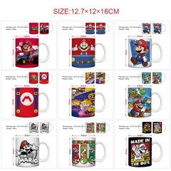10 Styles Super Mario Bro Cartoon Pattern Ceramic Cup Anime Ceramic Mug
