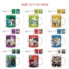 12 Styles Mob Psycho 100 Cartoon Pattern Ceramic Cup Anime Ceramic Mug