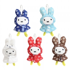 15*8*4CM 5 Styles Miffy Cartoon Anime Plush Toy Pendant