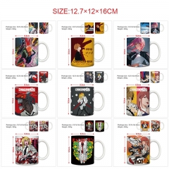 10 Styles Chainsaw Man Cartoon Pattern Ceramic Cup Anime Ceramic Mug