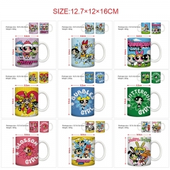11 Styles The Powerpuff Girls Cartoon Pattern Ceramic Cup Anime Ceramic Mug