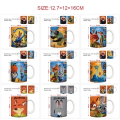 11 Styles Zootopia Cartoon Pattern Ceramic Cup Anime Ceramic Mug