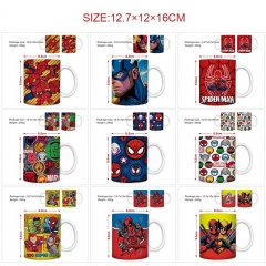 10 Styles Marvel Comics Cartoon Pattern Ceramic Cup Anime Ceramic Mug