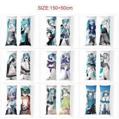 150*50cm 14 Styles Hatsune Miku Cartoon Two Sides Anime Pillow