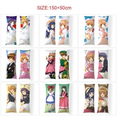 150*50cm 11 Styles Card Captor Sakura Cartoon Two Sides Anime Pillow
