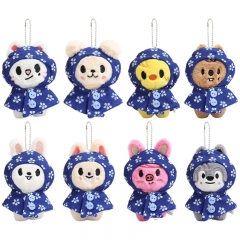 12*8*5CM 8 Styles K-POP Stray Kids Cartoon Anime Plush Toy Pendant