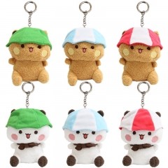 10*9*6CM 6 Styles POP MART Labubu Cartoon Anime Plush Toy Pendant