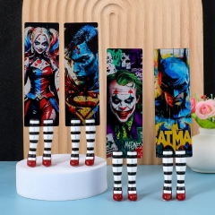 新款卡通蝙蝠侠小丑女亚克力书签可爱卡通动漫设计阅读配件批发