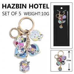 2 Styles Hazbin Hotel Cartoon Anime Alloy Keychain