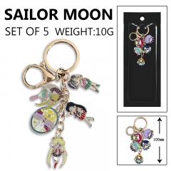 Pretty Soldier Sailor Moon Cartoon Anime Alloy Keychain