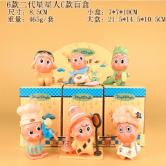 6PCS/SET 8.5cm POP MART Twinkle Twinkle Cartoon Surprise Blind Box Anime PVC Figure Toy