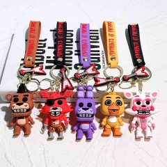 5 Styles Five Nights at Freddy's Cartoon Anime Figure Keychain