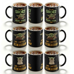 4 Styles Star War Grogu Cartoon Pattern Ceramic Cup Anime Changing Color Ceramic Mug