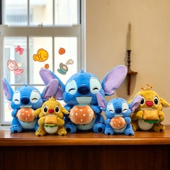 2 Styles 3 Sizes Lilo & Stitch Cartoon Anime Plush Toy Doll