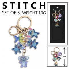 3 Styles Lilo & Stitch Cartoon Anime Alloy Keychain