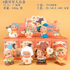 8PCS/SET 7-9cm POP MART Twinkle Twinkle Cartoon Surprise Blind Box Anime PVC Figure Toy