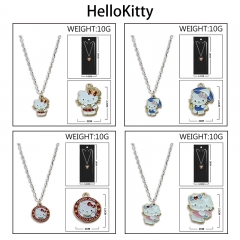 HelloKitty 动漫周边彩色滴油合金钥挂链项链