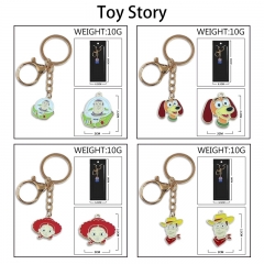 玩具总动员  动漫周边彩色滴油合金钥匙扣挂件