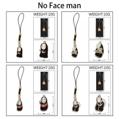 7 Styles Spirited Away No Face man Cartoon Anime Alloy Phone Strap