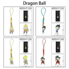 10 Styles Dragon Ball Z Cartoon Anime Alloy Phone Strap