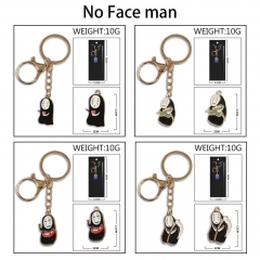 7 Styles Spirited Away No Face man Cartoon Anime Alloy Keychain