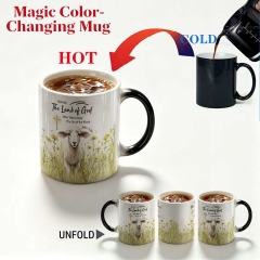The Lamb of God Cartoon Pattern Ceramic Cup Anime Changing Color Ceramic Mug