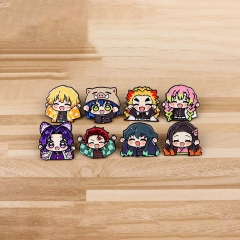 8 Styles Demon Slayer: Kimetsu no Yaiba Cartoon Pin Anime Alloy Brooch