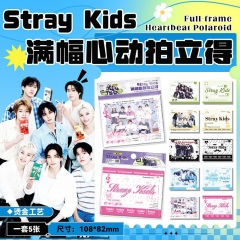 Stray Kid满幅心动拍立得 12.3x13.2cm 明星小卡片LOMO卡明信片