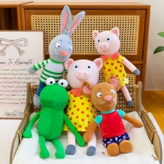 4 Styles 3 Sizes Cute Animal Cartoon Anime Plush Toy Doll