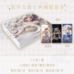 Pretty Soldier Sailor Moon Cartoon Anime Card Packs Booster Pack Paper Cards