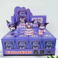 12PCS/SET Sanrio Kuromi Cartoon Surprise Blind Box Anime PVC Figures