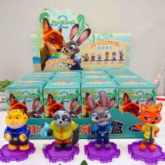 12PCS/SET Zootopia Cartoon Surprise Blind Box Anime PVC Figures