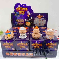 12PCS/SET Capybara Cartoon Surprise Blind Box Anime PVC Figures