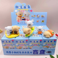 12PCS/SET Cute Dog Cartoon Surprise Blind Box Anime PVC Figures
