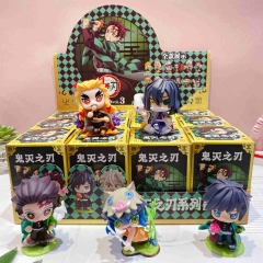 12PCS/SET Demon Slayer: Kimetsu no Yaiba Cartoon Surprise Blind Box Anime PVC Figures