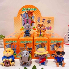 12PCS/SET Zootopia Cartoon Surprise Blind Box Anime PVC Figures