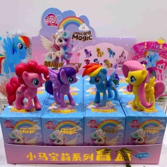 12PCS/SET My Little Pony Cartoon Surprise Blind Box Anime PVC Figures