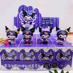 12PCS/SET Sanrio Kuromi Cartoon Surprise Blind Box Anime PVC Figures