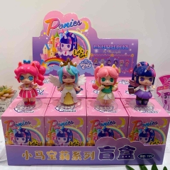12PCS/SET My Little Pony Cartoon Surprise Blind Box Anime PVC Figures