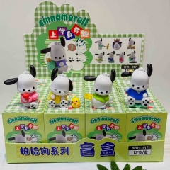 12PCS/SET Sanrio Pochacco Cartoon Surprise Blind Box Anime PVC Figures