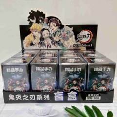 12PCS/SET Demon Slayer: Kimetsu no Yaiba Cartoon Surprise Blind Box Anime PVC Figures