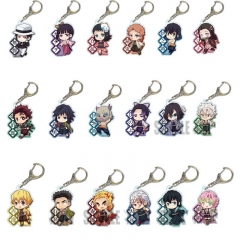 55mm 31 Styles Demon Slayer: Kimetsu no Yaiba Cartoon Anime Acrylic Keychain