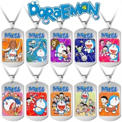 20 Styles Doraemon Cartoon Anime Stainless Steel Necklace