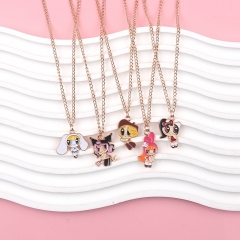 5 Styles The Powerpuff Girls Cartoon Anime Alloy Necklace