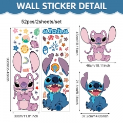 90*30cm Lilo & Stitch Cartoon PVC Anime Sticker