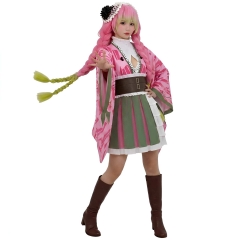 鬼灭之刃cos服甘露寺蜜璃五周年纪念cosplay服二次元动漫服