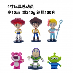 6PCS/SET 10cm Toy Story Cartoon Anime PVC Figure Toy