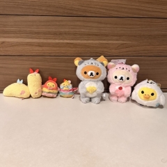 7 Styles Rilakkuma Cartoon Anime Plush Toy Pendant